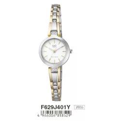 Ceas damă Q&Q fashion, quartz, bicolor F629J401Y