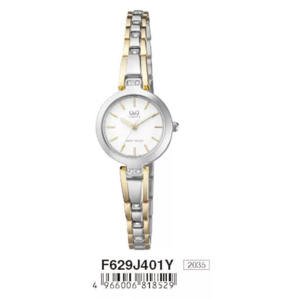 Ceas damă Q&Q fashion, quartz, bicolor F629J401Y