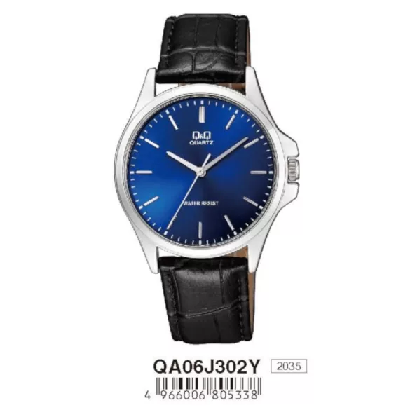 Ceas bărbătesc Q&Q quartz, carcasă argintie QA06J302Y