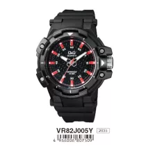 Ceas bărbătesc Q&Q plastic, quartz, negru VR82J005Y