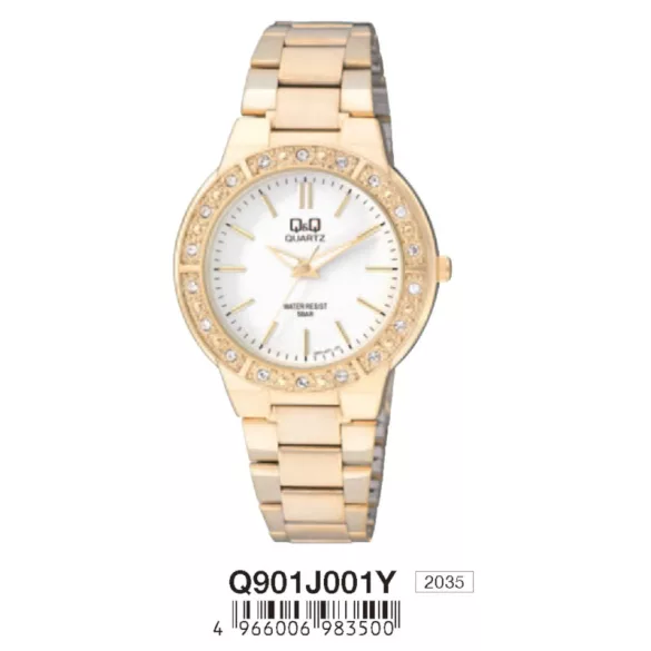 Ceas damă Q&Q quartz, auriu Q901J001Y