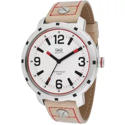 Ceas bărbătesc Q&Q quartz, carcasă argintie Q916J304Y