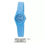 Ceas damă Q&Q plastic, quartz, albastru VP47J014Y