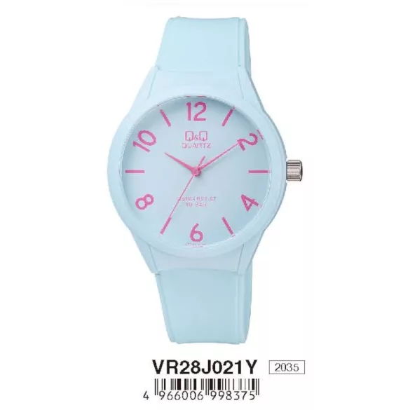 Ceas damă Q&Q plastic, quartz, alb VR28J021Y