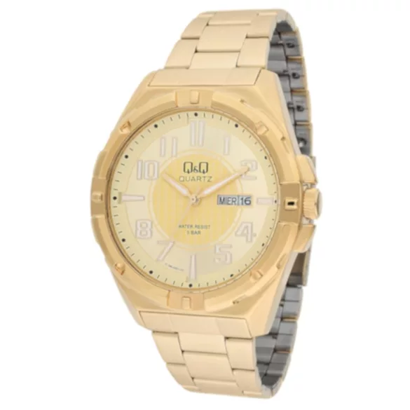 Ceas bărbătesc Q&Q quartz, auriu A188J003Y