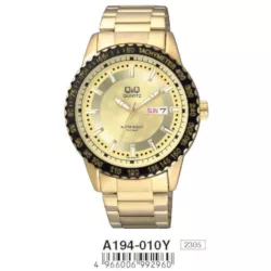 Ceas bărbătesc Q&Q quartz, auriu A194-010Y