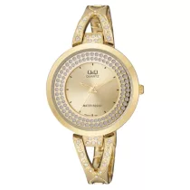 Ceas damă Q&Q fashion, quartz, auriu F529J010Y