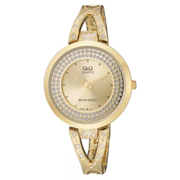 Ceas damă Q&Q fashion, quartz, auriu F529J010Y