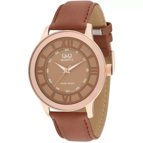 Ceas bărbătesc Q&Q quartz, carcasă culoare rosegold GS95J805Y