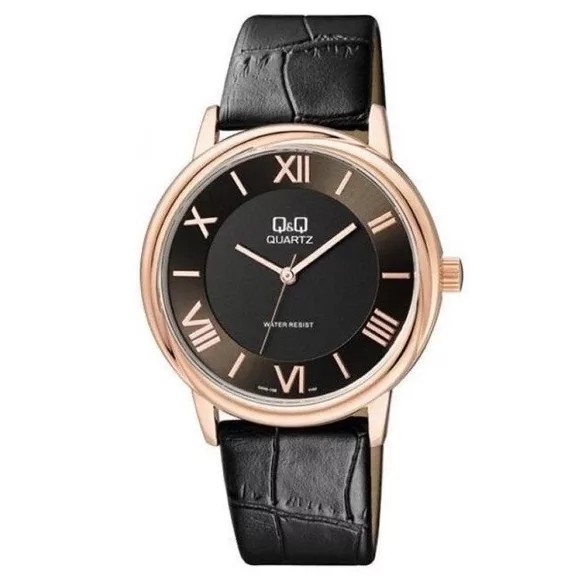 Ceas bărbătesc Q&Q quartz, carcasă culoare rosegold Q896J108Y
