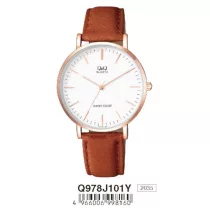   Ceas bărbătesc Q&Q quartz, carcasă culoare rosegold Q978J101Y