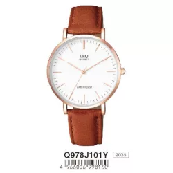   Ceas bărbătesc Q&Q quartz, carcasă culoare rosegold Q978J101Y