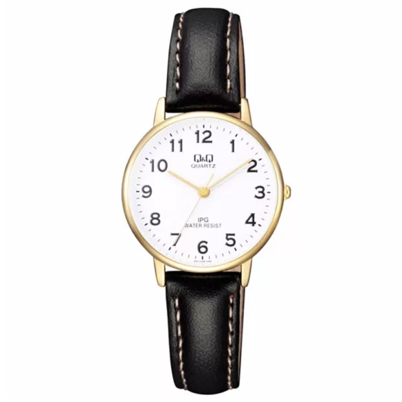 Ceas damă Q&Q quartz, carcasă aurie QZ01J104Y