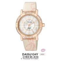 Ceas damă Q&Q quartz, carcasă culoare rosegold DA59J104Y