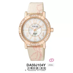 Ceas damă Q&Q quartz, carcasă culoare rosegold DA59J104Y