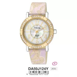 Ceas damă Q&Q quartz, carcasă bicolor DA59J124Y
