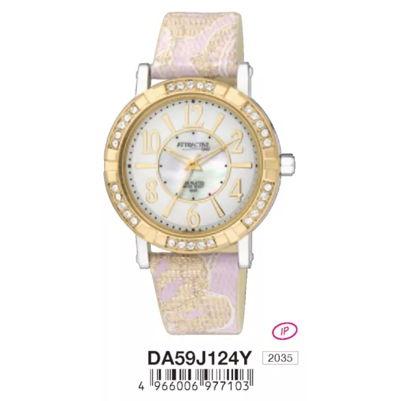 Ceas damă Q&Q quartz, carcasă bicolor DA59J124Y