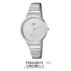 Ceas damă Q&Q quartz, argintiu F553J201