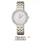 Ceas damă Q&Q quartz, bicolor F559-401Y