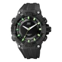 Ceas bărbătesc Q&Q plastic, quartz, negru VR60J005Y