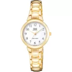 Ceas damă Q&Q fashion, quartz, auriu, F613J004Y