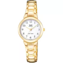 Ceas damă Q&Q fashion, quartz, auriu, F613J004Y