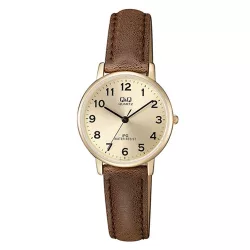 Ceas damă Q&Q quartz, carcasă aurie, QZ01J103Y