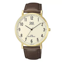 Ceas bărbătesc Q&Q quartz, carcasă aurie, QZ02J103Y
