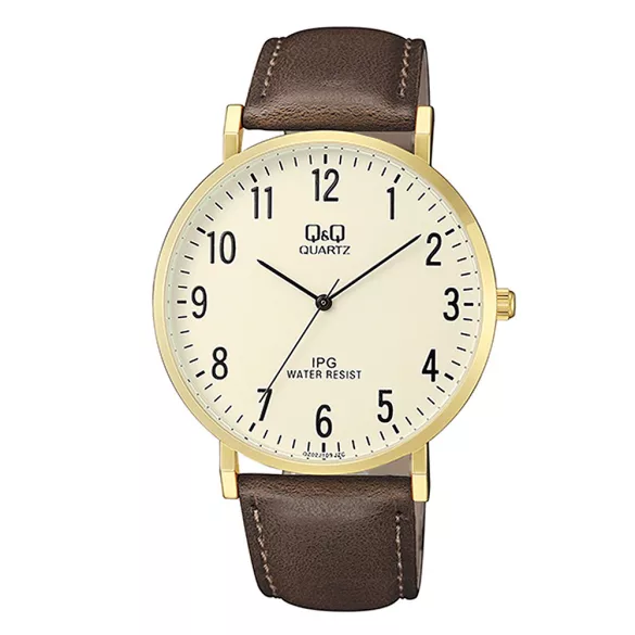 Ceas bărbătesc Q&Q quartz, carcasă aurie, QZ02J103Y