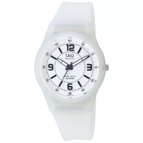 Ceas bărbătesc Q&Q plastic, quartz, alb VQ50J008Y