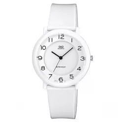 Ceas bărbătesc Q&Q plastic, quartz, alb, VQ94J019Y