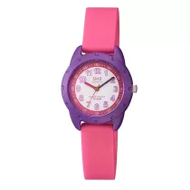 Ceas Q&Q pentru copii, quartz, cyclamen/mov,  VR97J003Y