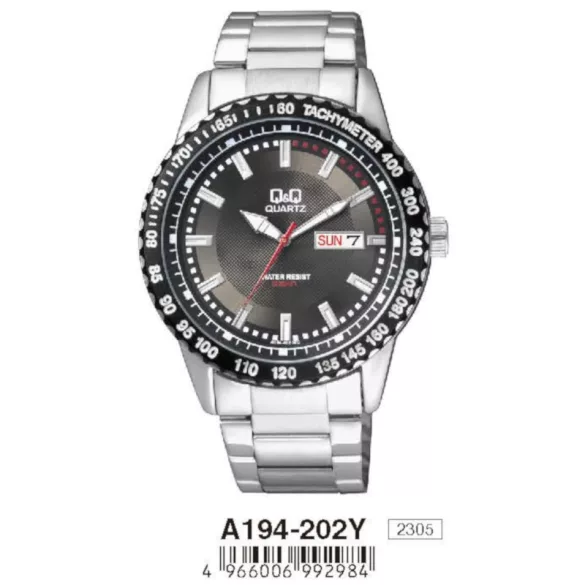 Ceas bărbătesc Q&Q quartz, argintiu, A194-202Y