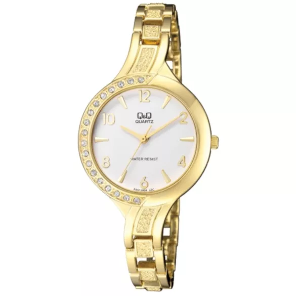 Ceas damă Q&Q quartz, carcasă aurie, F551J004Y