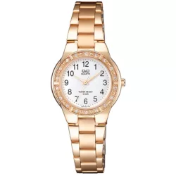 Ceas damă Q&Q quartz, carcasă culoare rosegold, Q691J004Y