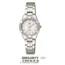 Ceas damă Q&Q quartz, carcasă bicolor, Q865J401Y