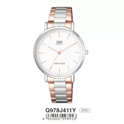 Ceas bărbătesc Q&Q quartz, bicolor, Q978J411Y