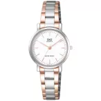 Ceas damă Q&Q quartz, bicolor, Q979J411Y