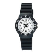 Q&Q gyerek karóra, fekete műanyag tok, fekete műanyag szíj, figurás számlap, V07A-014VY Q&Q gyerek karóra, fekete műanyag tok, fekete műanyag szíj, figurás számlap, V07A-014VY