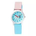   Q&Q gyerek karóra, fehér műanyag tok, színes műanyag szíj, figurás számlap, VS49J001Y