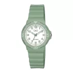   Q&Q gyerek karóra, zöld műanyag tok, zöld műanyag szíj, fehér számlap, V07A-005VY
