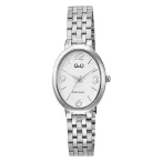   Q&Q női karóra, quartz, ezüst színű tok, ezüst színű karcsat, fehér számlap, Q10C-001PY
