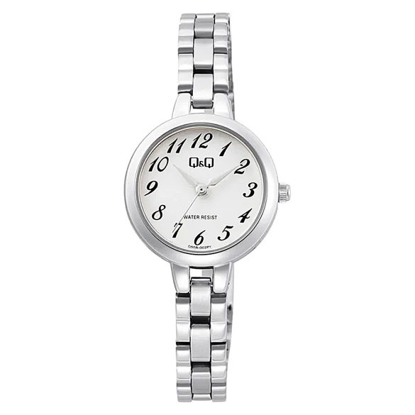 Q&Q női karóra, ezüst színű tok, ezüst színű csat, ezüst számlap  Q55B-002PY