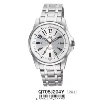 Ceas bărbătesc Q&Q quartz, argintiu, Q708J204Y