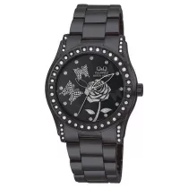 Ceas damă Q&Q fashion, quartz, negru GS99J402Y