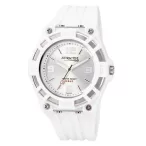 Ceas bărbătesc Q&Q plastic, quartz, alb, DD00-003
