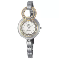 Ceas damă Q&Q fashion, quartz, argintiu F329J401Y