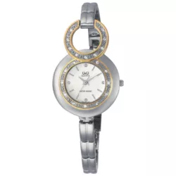 Ceas damă Q&Q fashion, quartz, argintiu F329J401Y