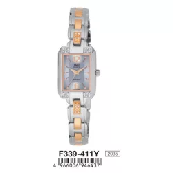 Ceas damă Q&Q fashion, quartz, bicolor, F339-411Y