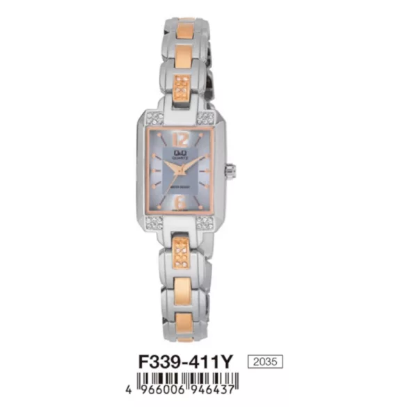 Ceas damă Q&Q fashion, quartz, bicolor, F339-411Y
